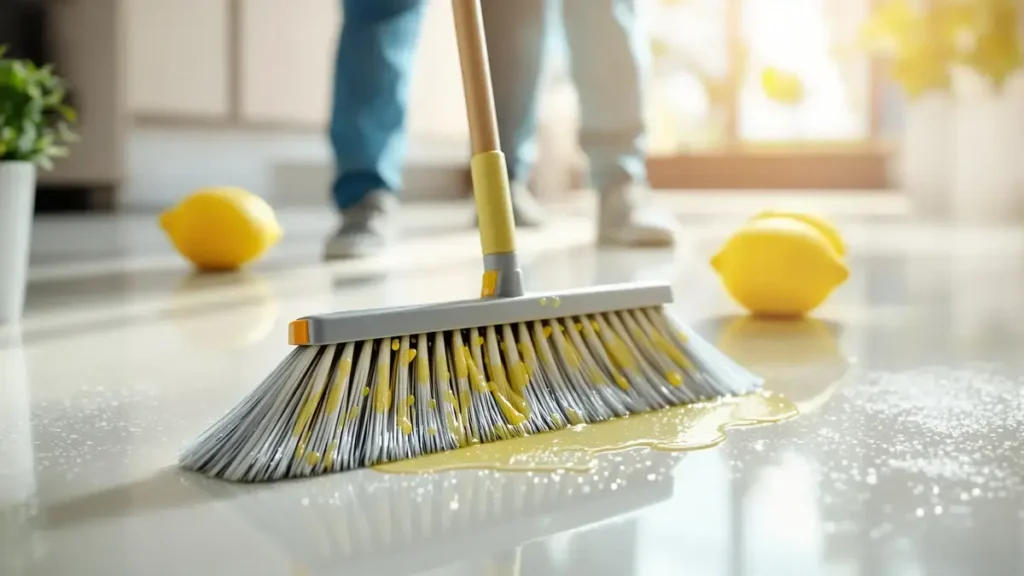 Hoe ervaren schoonmaaksters citroen op hun bezem gebruiken om schoonmaken te vergemakkelijken