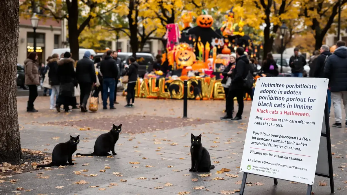 Een stad in Europa verbiedt de adoptie van zwarte katjes voor Halloween om sinistere rituelen te voorkomen
