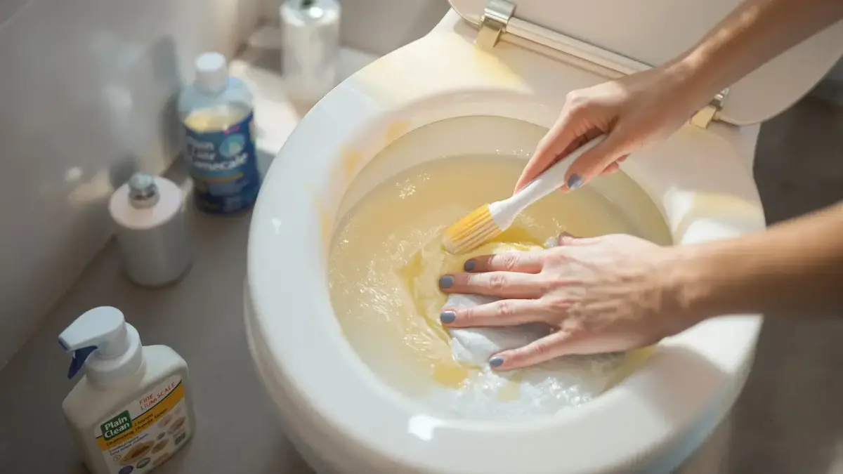 Verwijder kalkaanslag en gele vlekken in het toilet in 4 minuten zonder bleekmiddel of azijn met deze tip